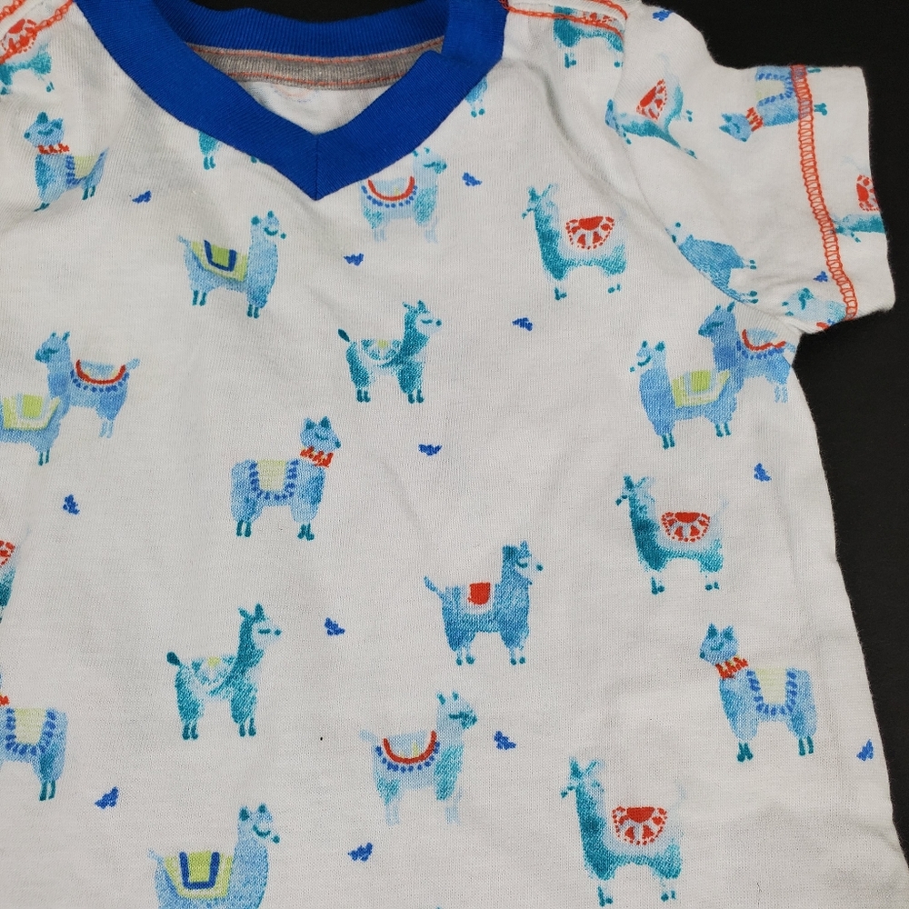 NWOT Burt's Bees Llama Print Bodysuit - Picture 2 of 4